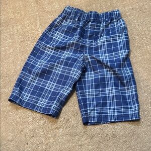 Blue Plaid Kids Shorts